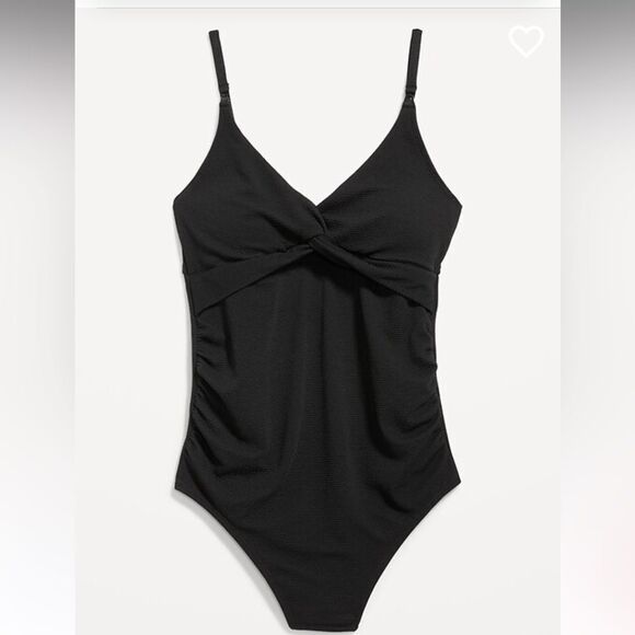 Old Navy Maternity Twist-Front Nursing Swimsuit Size M - Picture 2 of 11